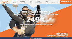 Desktop Screenshot of fun-parachutisme.fr